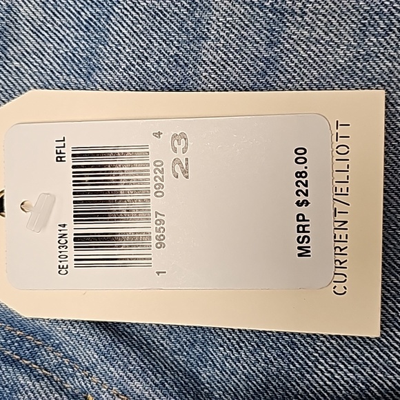 Current/Elliot "The Boyfriend" Distressed Jeans Size 23 NWT  A0120 - Picture 13 of 13